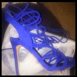 Royal blue heels